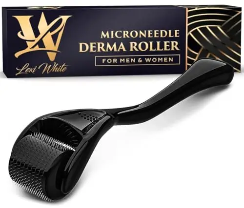 Dermaroller 0,5mm para Piel, Derma Roller Cabello y Barba, Cabello con Microagujas