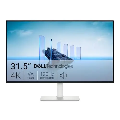 DELL 32 Plus Monitor - S3225QS, 4K UHD (3840x2160), 120Hz, VA, 4ms, AMD FreeSync Premium, 95% DCI-P3, HDR10, Ajuste de Altura, Altavoces Integrados, DisplayPort, 2 HDMI,