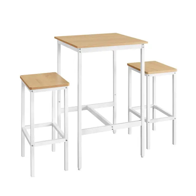 vasagle mesa de bar con 2 taburetes