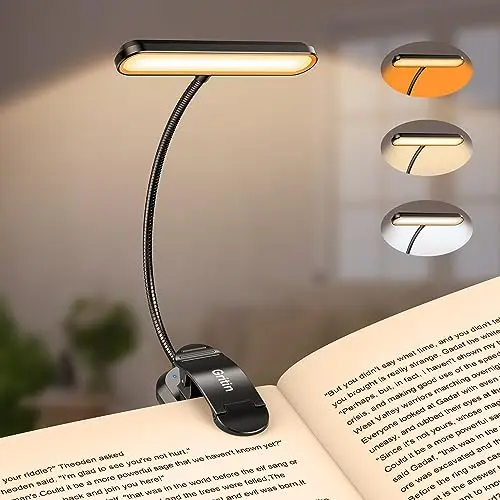 gritin 19 led lámpara lectura pinza