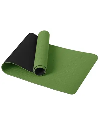 Good Nite Esterilla de yoga para ejercicio, fitness, extra gruesa, antideslizante, para deportes, pilates, gimnasio, resistencia con correa de transporte, 183 x 61 x 0,6 cm