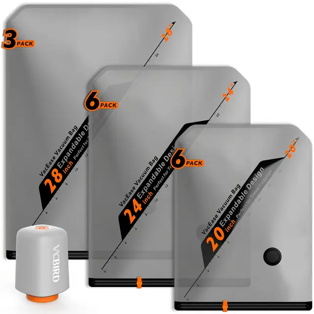 vacbird x8 bolsas vacío con bomba