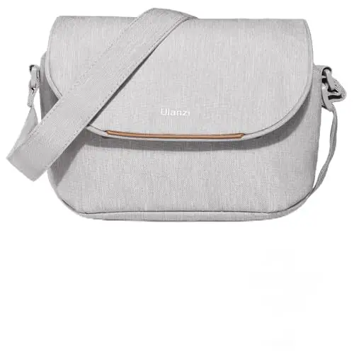 ULANZI Bolso para Cámara, 4L Bolso Bandolera Ligera SLR/DSLR, Gris Funda Pequeña Impermeable Minimalista para Mujeres y Hombres, Compatible con Sony/Canon/Nikon/Fujifilm