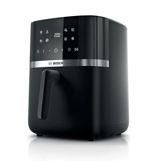 Bosch - Freidora de aire Serie 4 XL, capacidad de 6,1 L, 7 programas. Cocinado más rápido, Negro, MAF462B0, Air Fryer