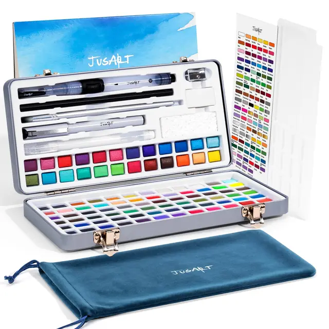 jusart 108 colores acuarelas