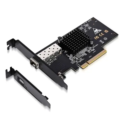 Tarjeta de Red 10Gb SFP PCI-e, Controlador 82599(X520-DA1), Adaptador Ethernet 10Gbps GIGAPLUS, Puerto 10Gbe SFP, Tarjeta 10G Nic, Soporta Windows/Windows Server/VMware
