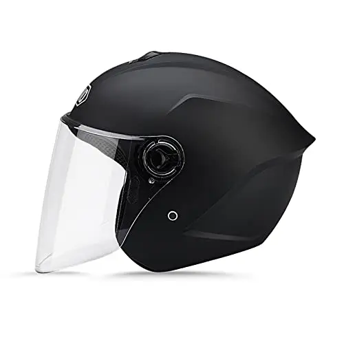 Cascos De Motocicleta para Hombres y Mujeres, Cascos De Ciclomotor con Viseras.El Cabezal Anticolisión Protege La Seguridad Vial De Los Usuarios