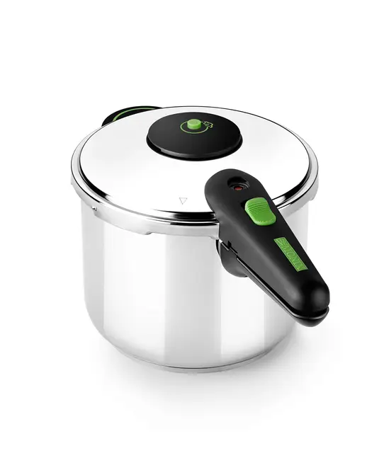 MONIX Presto | Olla a presión, 7 litros, acero inoxidable 18/10, apto para todo tipo de cocina incluida inducción