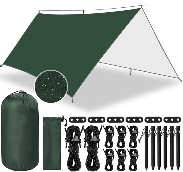 tewwceo toldo refugio impermeable 3x3m