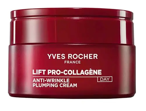 Yves Rocher LIFT PRO-COLLAGÈNE Crema de Día Rellenadora AntiArrugas - Fórmula Innovadora con Ficoide Glacial y Acido Hialuronico - Alisa, Rellena e hidrata - Fabricado en Francia - 50ml