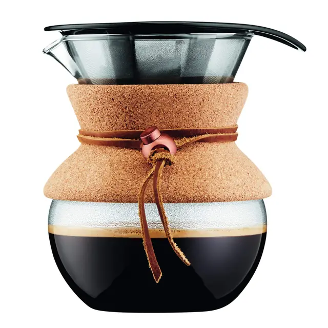Pour over: cafetera de goteo con filtro dorado, 0.5 l