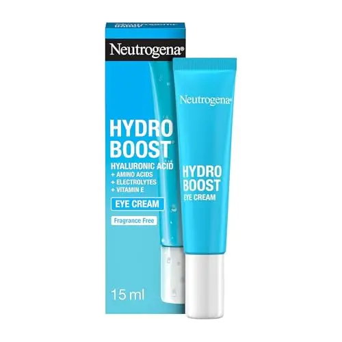 Neutrogena Hydro Boost Contorno de Ojos (15 ml), crema para el contorno de ojos hidratante con Ácido Hialurónico, Aminoácidos y Vitamina E, crema anti ojeras y bolsas