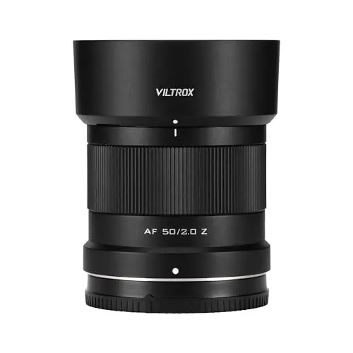 VILTROX 50mm F2 Objetivo Full Frame para Nikon Z, Objetivo Prime AF 50mm f2.0 Montura Z con Apertura Luminosa, Ultracompacto para Montura Z, Compatible con Z8 Z9 Z6 Z7 Z6 II Z7 II Z5 Z50 ZF Z30