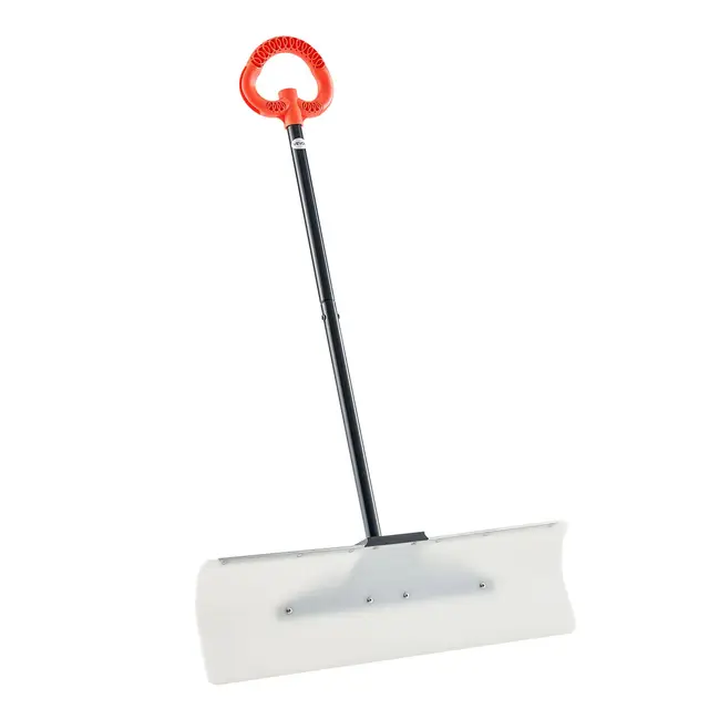 VEVOR Pala Quitanieves de 76,2 cm con Agarre Ergonómico, Hoja de Plástico HDPE, Mango Segmentado para Invierno y Borde Metálico, Herramienta Portátil para Quitar Nieve en Carreteras y Jardines