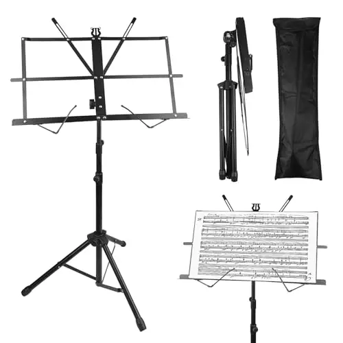 elsrantor 2-en-1 atril plegable metálico