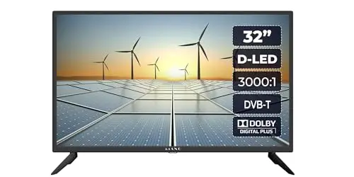 Kiano Slim TV Televisores 32" Pulgadas 80 cm |Triple Tuner DVB-T2 Ci Ci+ | LED HD TV Pantalla | 2 HDMI Entradas | Multimedia USB | Dolby Audio | PVR | Hotel Mode | Negro | Modelo 2022