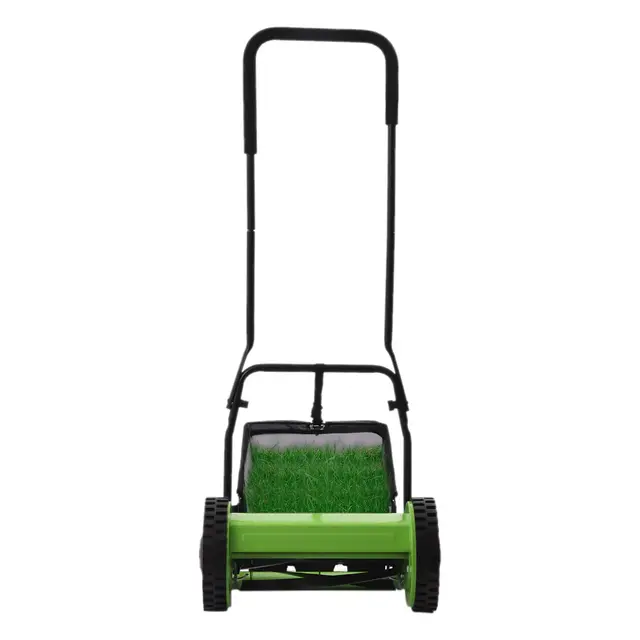 Cortacésped manual manual con 5 cuchillas de acero al manganeso, ancho de corte de 30 cm y cesta de recogida de 23 l, cortadora silenciosa sin electricidad para jardines pequeños de hasta 150 m²