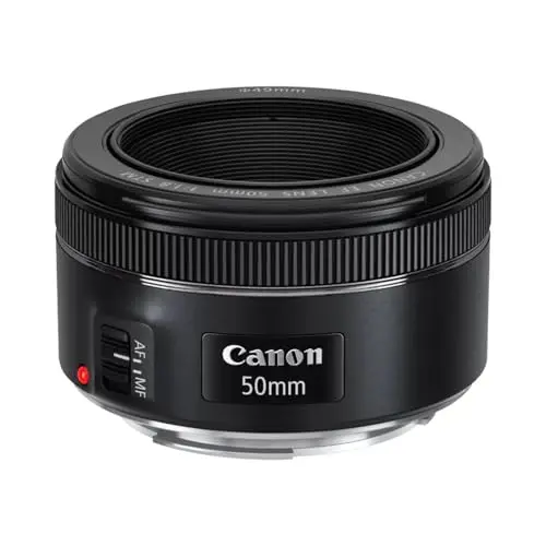 Canon EF 50mm f/1.8 STM - Objetivo, Negro