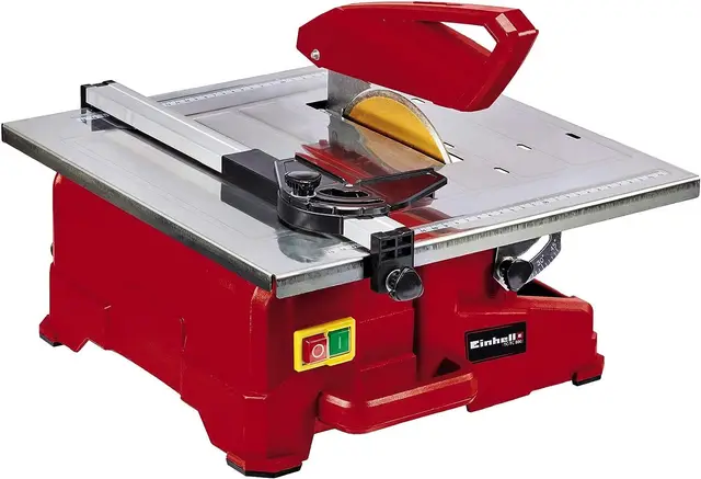 Einhell Cortadora de Azulejos TC-TC 800 (800 W, tope de ángulo ajustable, depósito de agua, guía de corte con escala, empuñadura de transporte, incl. disco de corte de diamante de 180 mm de diámetro)
