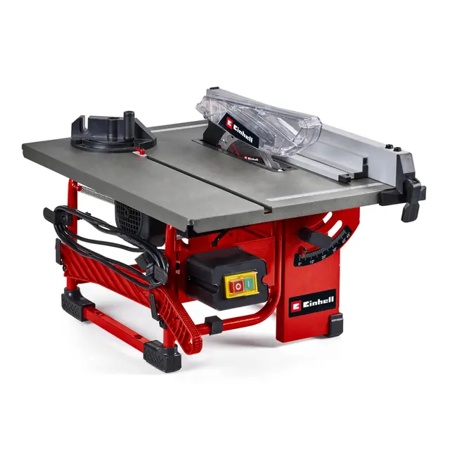 Einhell TC-TS 8 I - Sierra circular sobre mesa (800 W, altura de corte 45 mm, hoja Ø 200 mm, tope de ángulo, tope paralelo, conexión para aspiradora, con cuchilla de carburos de tungsteno)