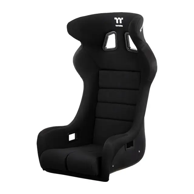 Thermaltake S700 GT Racing Bucket Seat | Asiento tipo cubo para simulación de carreras | Fibra de vidrio | Compatible con cabinas GR‑Sim Racing | Negro