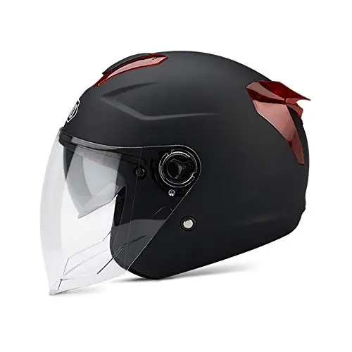 Galatée Casco De Doble Lente para Adultos: Carcasa De Abs, Capa De Amortiguación De Eps Engrosada, Hebilla De Liberación Rápida De 7 Posiciones