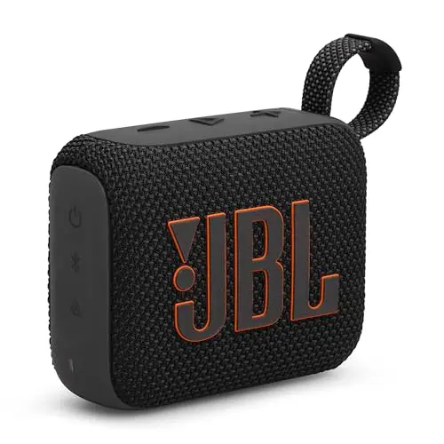 JBL GO4 Altavoz Bluetooth, Carga USB C, IP67 a Prueba de Polvo, Impermeable, Compatible con Aplicaciones, radiador pasivo, portátil, Negro