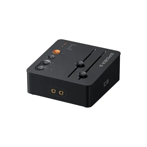Fosi Audio C3 Gaming DAC, Tarjeta de Sonido/Sound Card USB Externa con Footstep Enhancement y 7.1 Surround Mic con Cancelacion de Ruido para FPS Gaming, XMOS Hi-Fi PCM 384kHz/DSD256 para PC/PS5/Switch