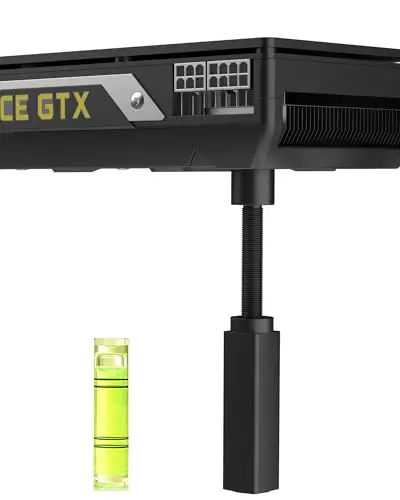 Soporte Tarjeta Grafica GPU, Soporte Tarjeta De Video,GPU Holder, Negro, L/74mm-120mm