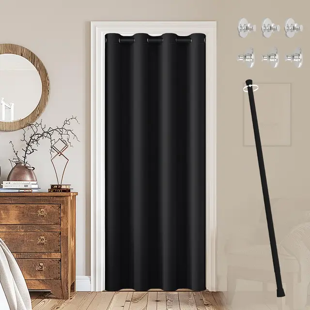 jcyh cortina puerta barra extensible