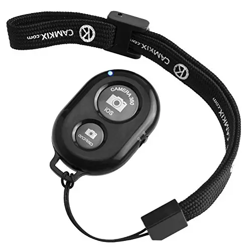 CAMKIX Control Remoto Bluetooth - Control Remoto Inalambrico para Telefonos Inteligentes – Adecuado para Camara de Disparo del Obturador para Autofotos - Compatible con Apple iOS y Android