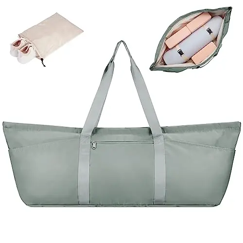 sportsnew Bolsa Esterilla Yoga Bolsa de Yoga Bolsa Deporte Mujer con Bolsillo Húmedo Bolsa Deporte Bolsillo Lateral para Botella de Agua para el Ejercicio Físico