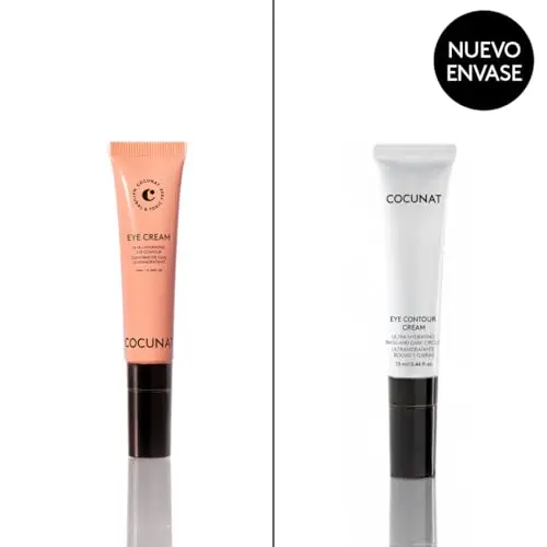 COCUNAT - Contorno de Ojos - Aplicador Efecto Frío - Reduce Bolsas y Ojeras - Hidrata - Con Cafeína y Ácido Hialurónico - 13ml - El Packaging Puede Variar
