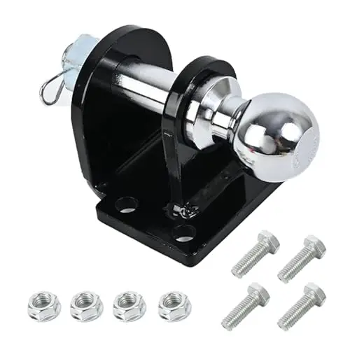 Enganche Remolque,Acoplamiento Mixto,Barra De Remolque Recta De Vástago Largo,Enganche De Remolque con Bola 50mm,para Todos Los Modelos De Vehículos,Cabezal Esférico De 70,8 Mm.