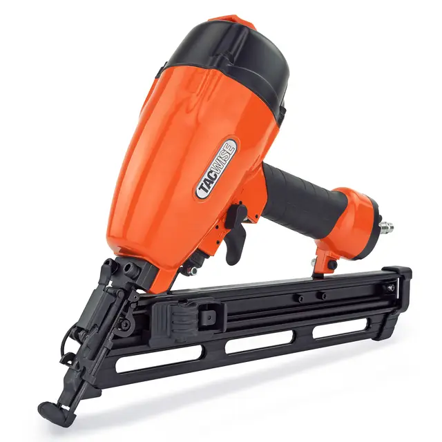 Tacwise GDA64V2 Clavadora de Acabado en Ángulo Neumática, Utiliza Clavos Inclinados con Cabeza a ‘D’ Tipo 15G / 32-64 mm