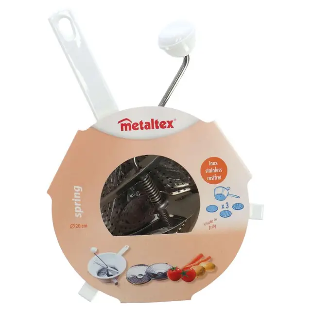 metaltex pasapurés 20 cm 3 discos