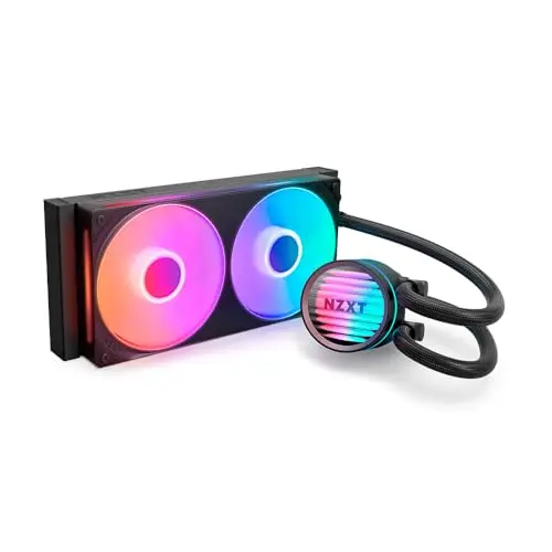 NZXT Kraken Core 240 RGB - Refrigeración líquida AIO CPU - Radiador de 240 mm - Ventilador de un solo marco 240 mm - Compatible con Intel® LGA 1851/1700/1200/115X y AMD® AM5/AM4 - Negro