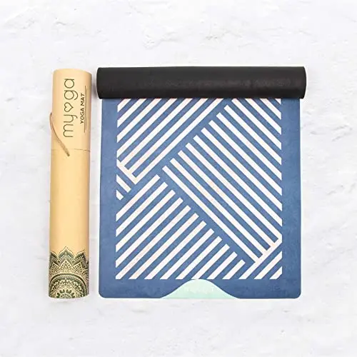 Myga Esterilla de Yoga - Esterilla Antideslizante para Yoga, Pilates, meditación y Fitness - Esterilla Ligera con Correa de Transporte - Esterilla Multiusos para Hombres y Mujeres para Gimnasio