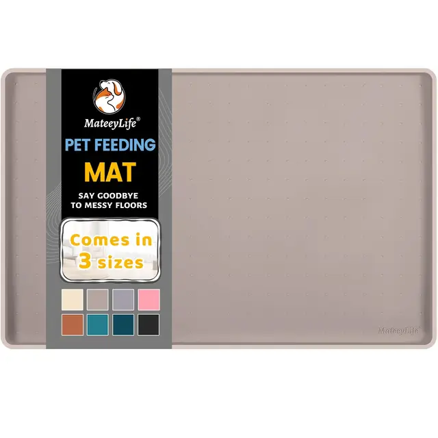 mateeylife alfombra comedero silicona