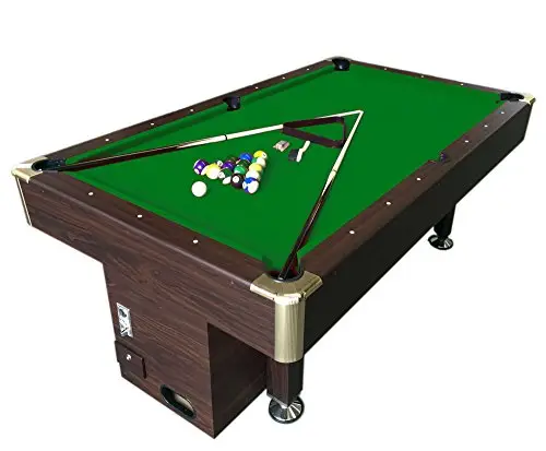 Mesa de Billar Juegos de Billar Pool 8 ft Carambola con Monedero electrónico Zeus - Nuevo embalado Medición de 220 x 110 cm