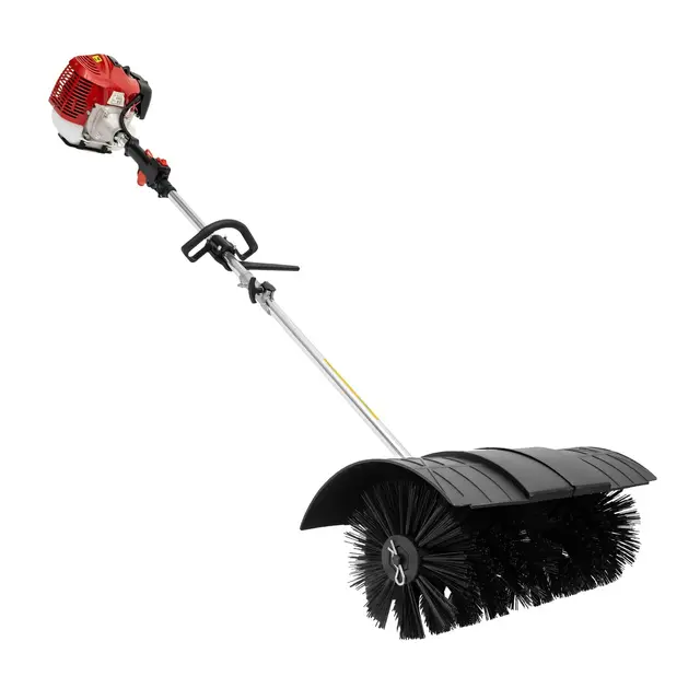 Barredora, 52 CC, 1,7 kW, 2 tiempos, gasolina, barredora de mano, quitanieves refrigerada por aire, barredora de mano, escoba de gasolina, quitanieves con cabezal de cepillo de 56 cm para césped