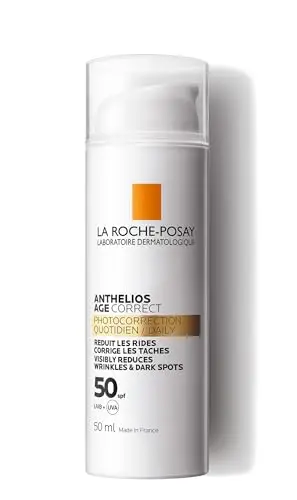 La Roche Posay - Gel-Crema Protector Antiedad, Fotocorrector de Uso Diario con SPF50, Corrige Arrugas y Manchas, Mejora la Elasticidad, Fórmula con Cellox-B3 Tech, Anthelios Age Correct, 50 ml