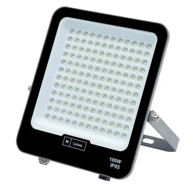M Ledme - Foco Proyector Led Napoli Plus 100W, 12.000 lumen, IP65 Regulable, Color Luz fría (6000k), Iluminación exterior, De uso para jardín, patios, parking, hotel, naves etc.