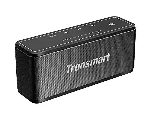 Tronsmart Altavoz Bluetooth inalámbrico portátil Bluetooth 4.2 megabocina de 40 W, Control táctil, 15 Horas de reproducción TWS Deep Bass, NFC, Graves Profundos, retroiluminación LED