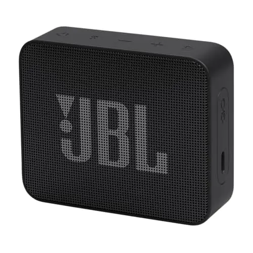 JBL GO Essential 2, Altavoz Bluetooth portátil con Sonido Pro, hasta 5 Horas de autonomía, Resistente al Agua IP67, Negro