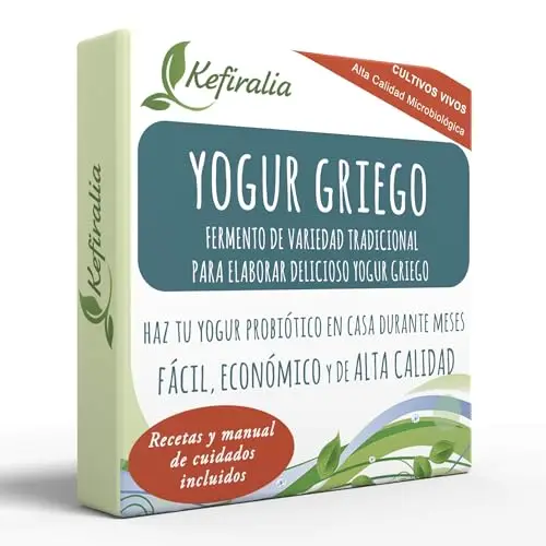 Fermento de Yogur Griego (Reusable de forma ilimitada) + Instrucciones + Recetas + Ayuda y asesoramiento - KEFIRALIA®
