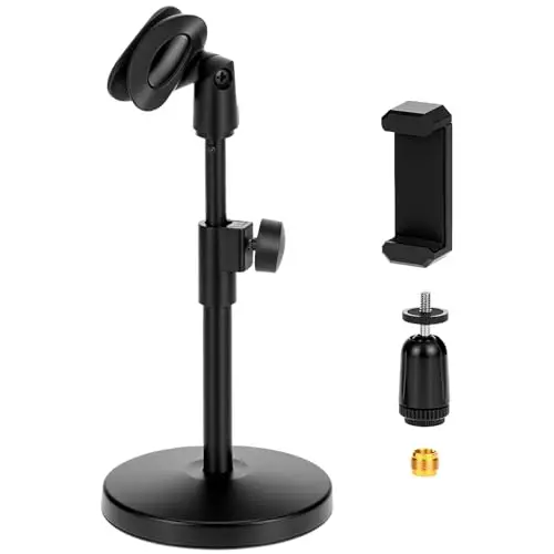 qwork wd44455 soporte micrófono mesa