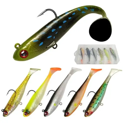 eulihent 6 piezas señuelos goma jig