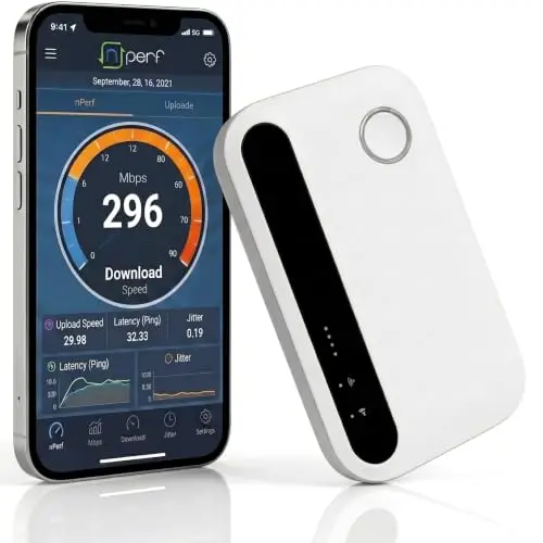 Router WiFi Portátil 5G Desbloqueado con Ranura SIM | Hotspot Móvil WiFi Universal Compatible Todos los Operadores,Sin Contrato,Conexión hasta 10 Dispositivos,MiFi Portátil 4G/5G Ideal Viajes Negocios