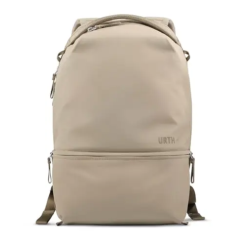 Urth Arkose Mochila Modular de 20L para Cámara y Laptop - Resistente al Agua, Antirrobo, Bolsa Reciclada para DSLR, Laptop de 13-16 Pulgadas en Beige
